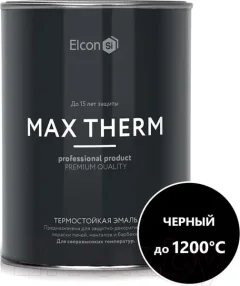 Эмаль Elcon Термостойкая до 1200C (400г, черный) — фото 9