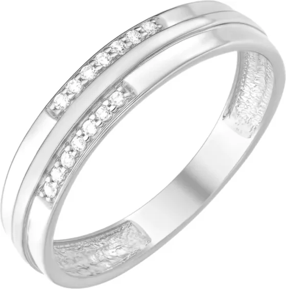 Кольцо из серебра 7 КАРАТ П1217-026С (р.17, с фианитами)
