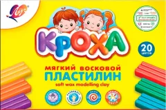 Пластилин восковой ЛУЧ Кроха / 31С 2063-08 (20цв) — фото 3