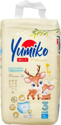 Подгузники-трусики детские Yumiko 3M (46шт) — фото 5