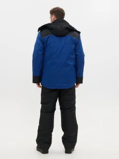 Костюм для охоты и рыбалки Huntsman Полюс -40°C (р.44-46/170-176, синий/черный) — фото 4