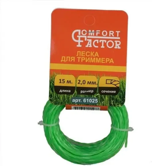 Леска для триммера Comfort Factor Квадрат Крученый 61025 / D89012