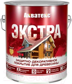Защитно-декоративный состав Акватекс Экстра (2.7л, бесцветный) — фото 1