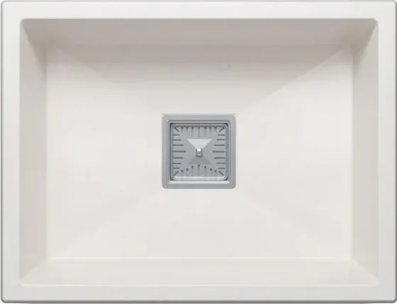 Мойка кухонная Polygran Blade 550 (белый хлопок)