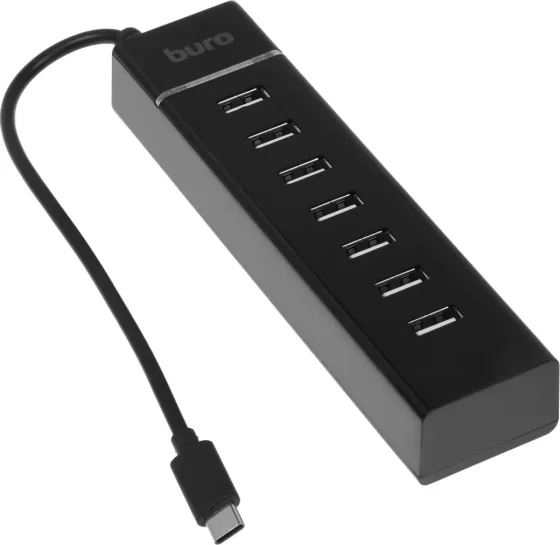 USB-хаб Buro BPH-C-P107 / BU-USBC-HUB-7U2 (черный)