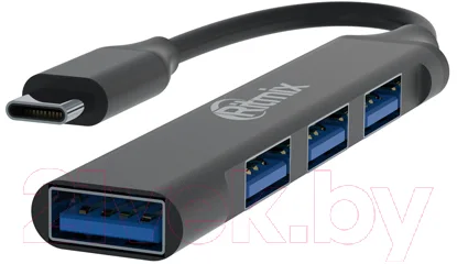 USB-хаб Ritmix CR-4401 (Metal)