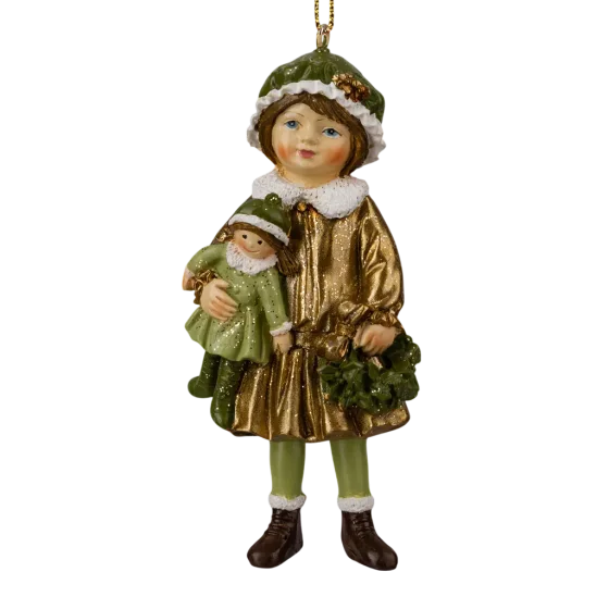Елочная игрушка Erich Krause Decor. Девочка с куклой рождественская / 64564