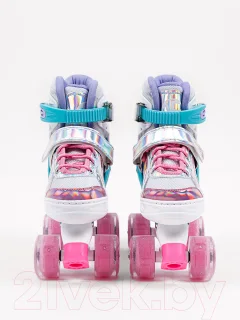 Роликовые коньки Amarobaby Disco / AMARO-35Di-Pi-30 (розовый, р-р 30-33) — фото 10