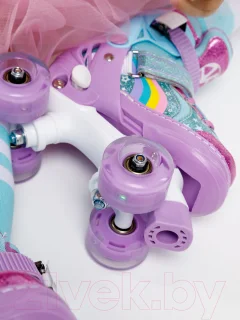 Роликовые коньки Amarobaby Disco / AMARO-35Di-Pu-34 (фиолетовый, р. 34-37) — фото 8