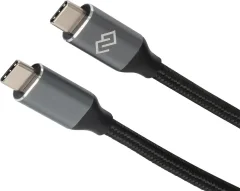 Зарядный кабель Digma D-TYPE-C-USB3.2-100W-4K-3M (3м, черный) — фото 5