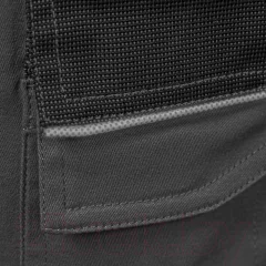Полукомбинезон рабочий Hoegert Edgar HT5K278-2-S (серый) — фото 5