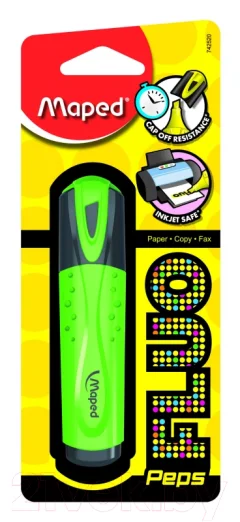 Текстовыделитель Maped Fluo Peps / 742533 (зеленый) — фото 3