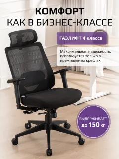 Кресло офисное Evolution HybridFlex (черный) — фото 10