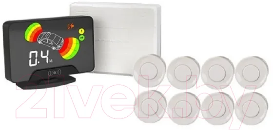 Парковочный радар AAALine LCD-18 (белый)