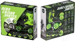 Роликовые коньки Yvolution Neon Combo Skates / NT09G4 (р.29-32, зеленый) — фото 4