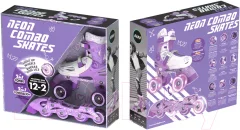 Роликовые коньки Yvolution Neon Combo Skates / NT09L4 (р.29-32, фиолетовый) — фото 4