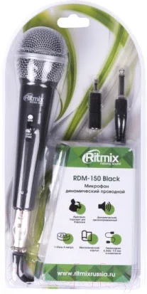 Микрофон Ritmix RDM-150 (черный) — фото 5
