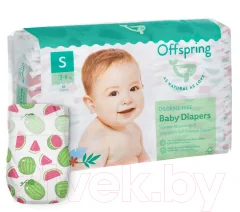 Подгузники детские Offspring S 3-6кг Арбузы / OF01S48WML (48шт) — фото 3
