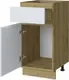 Шкаф-стол кухонный Anrex Set plus 1D1S/40 (дуб наварра/белый) — фото 5