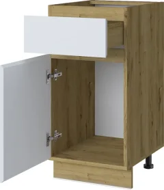 Шкаф-стол кухонный Anrex Set plus 1D1S/40 (дуб наварра/белый) — фото 8