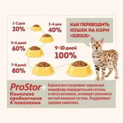 Сухой корм для кошек Sirius Для взрослых кошек с лососем и рисом (400г) — фото 9