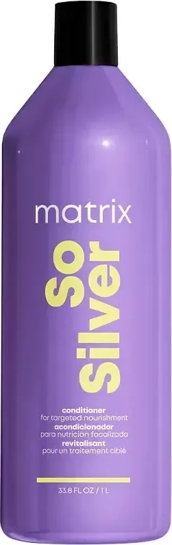 Тонирующий кондиционер для волос MATRIX So Silver Профессиональный от желтизны блонда (1000мл)