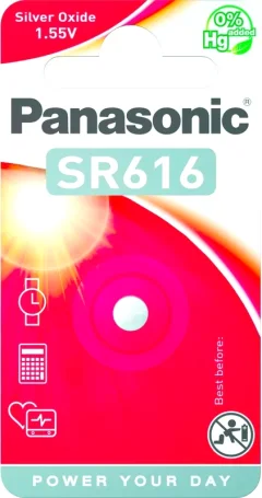Батарейка Panasonic SR-616EL/1B — фото 1