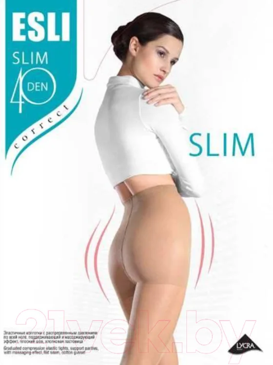 Колготки Esli Slim 40 (р.6, castoro)