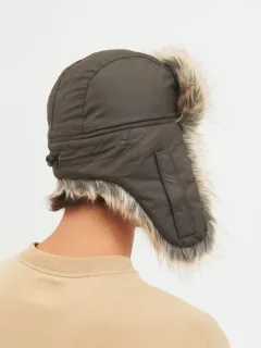 Шапка Huntsman Евро Волк с маской Taslan (р-р 56-58, хаки) — фото 4
