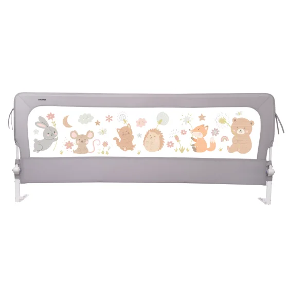 Ограждение для кровати Solmax&Kids Лесные звери / TLT99901 (2м, серый)