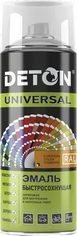 Эмаль Deton Universal Акриловая быстросохнущая RAL 3005 (520мл, красное вино) — фото 5