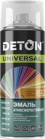 Эмаль Deton Universal Алкидная атмосферостойкая RAL 9005 (520мл, черный матовый) — фото 3