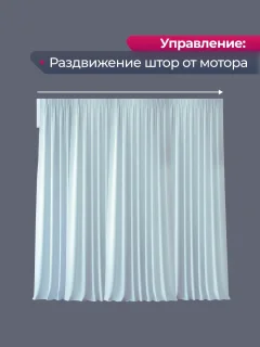 Электрокарниз для штор АС ФОРОС WF Настенный (3м, раздвижение от мотора) — фото 5