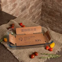 Форма для запекания No Brand Из жаропрочного стекла (2.2л) — фото 6