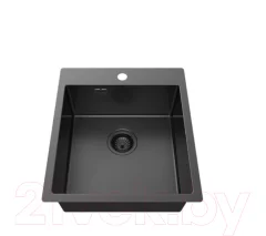 Мойка кухонная ZORG ZRN 5045 Premium PVD Gunblack — фото 2